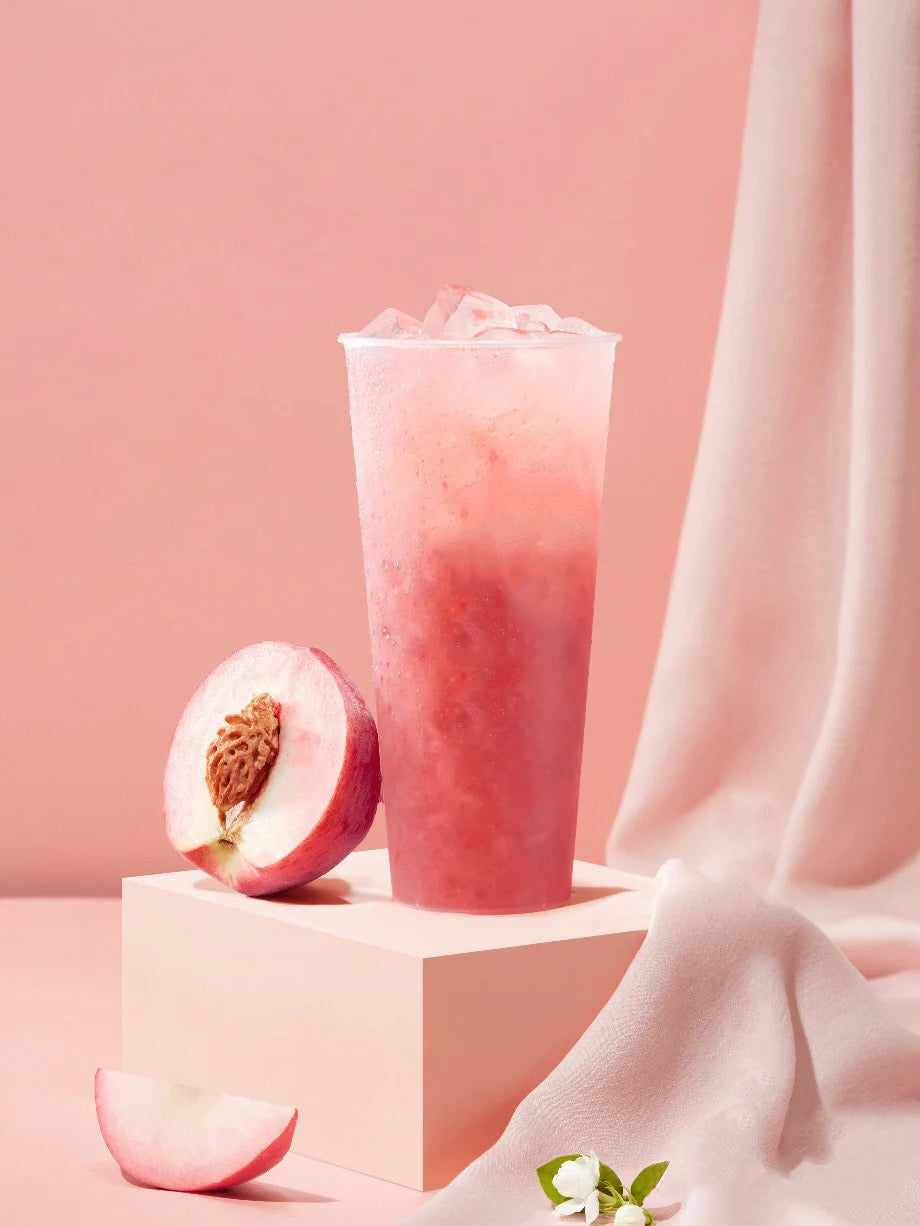 Pinky Girl Peach Dragonfruit Iced Tea Slush