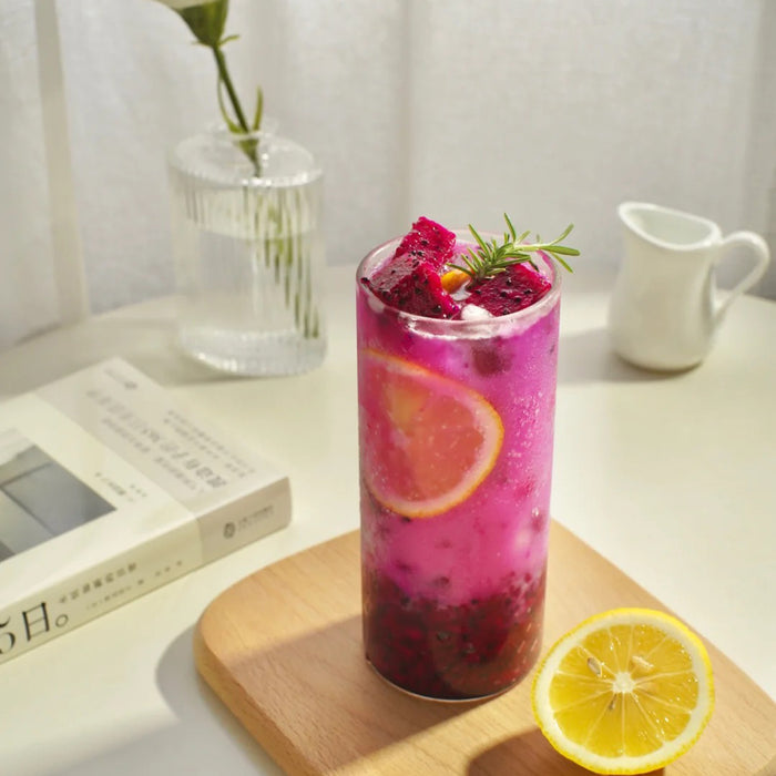 Dragonfruit Lychee Boba Tea
