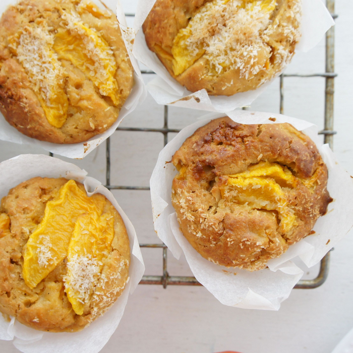 Mango Coconut Mini Muffins