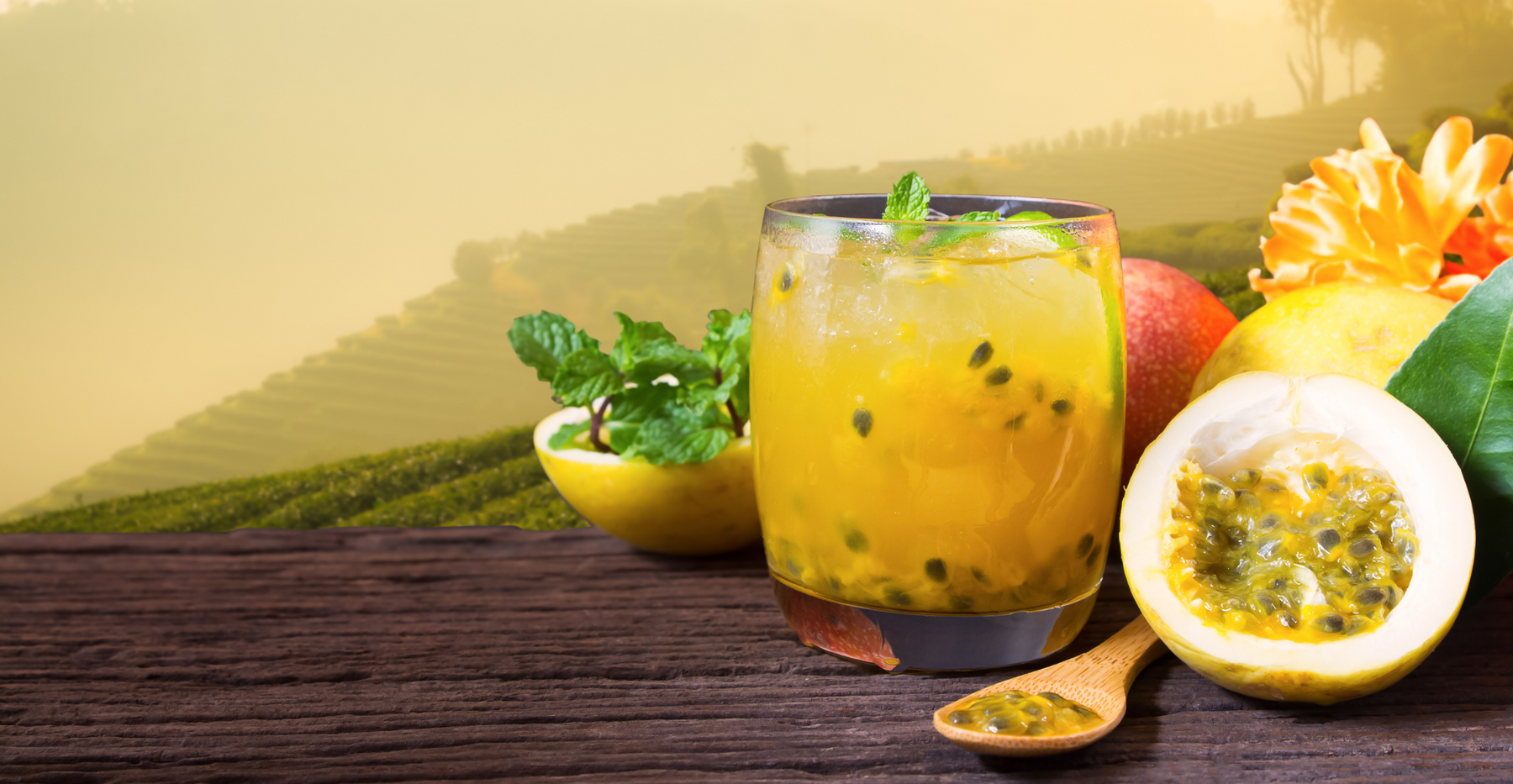 Passionfruit lemonade