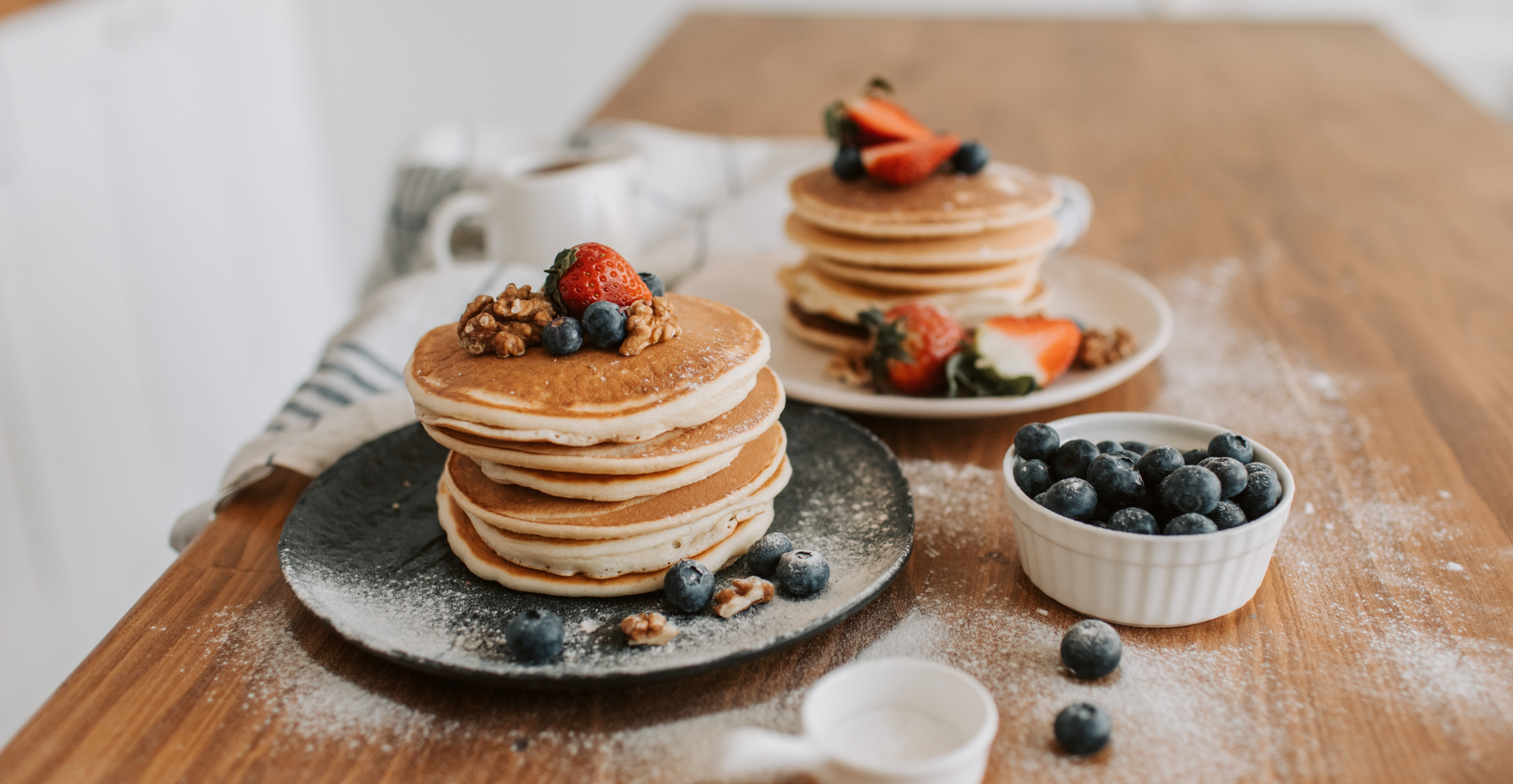 Fluffy Earl Grey Pancakes