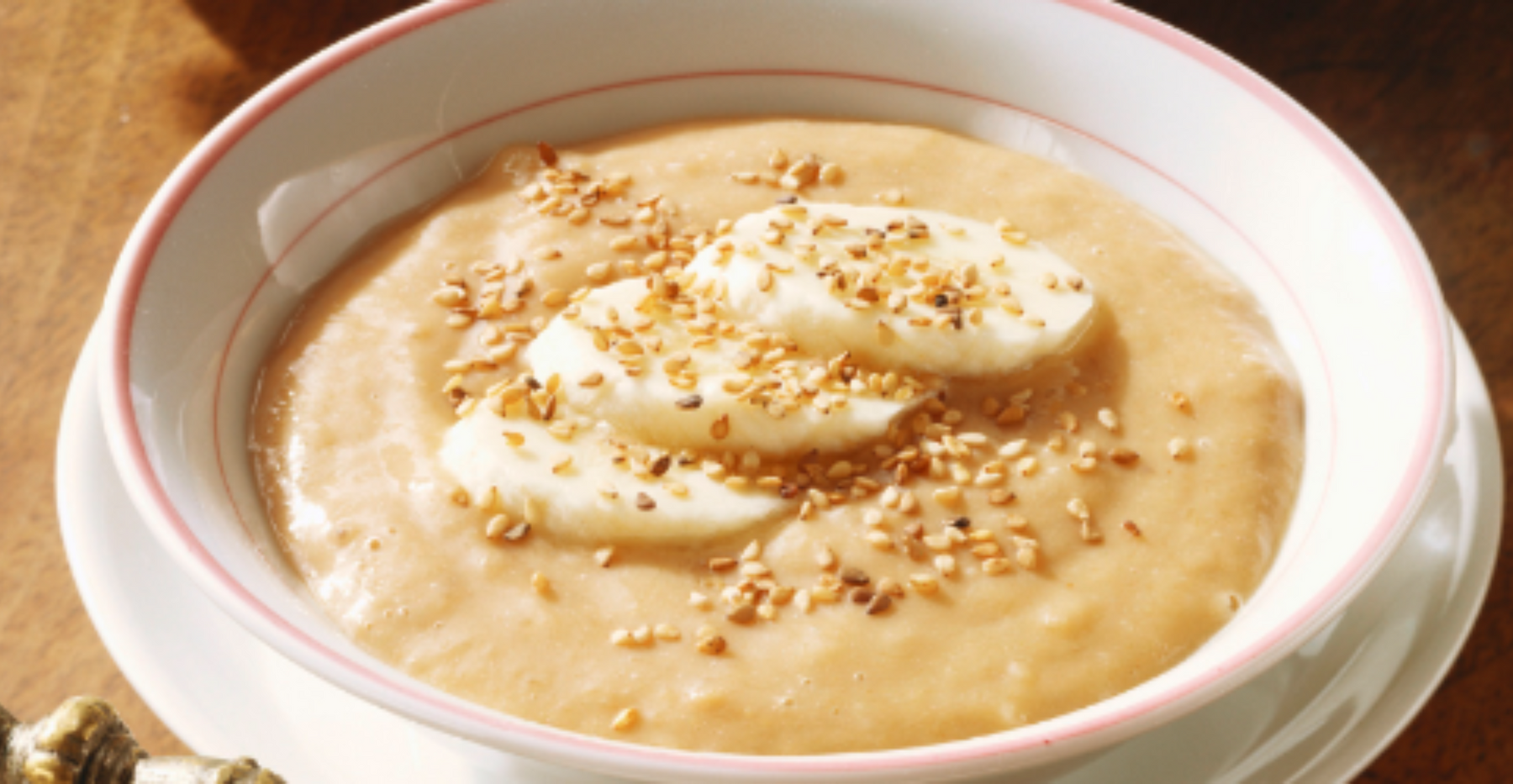 Sesame Powder Banana Pudding