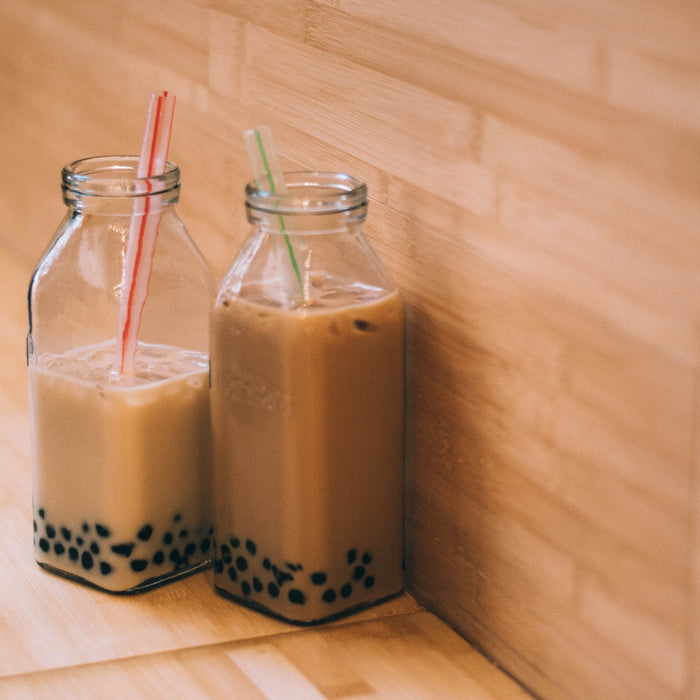 Earl Grey Milk Tea with Purple Yam Tapioca Ball