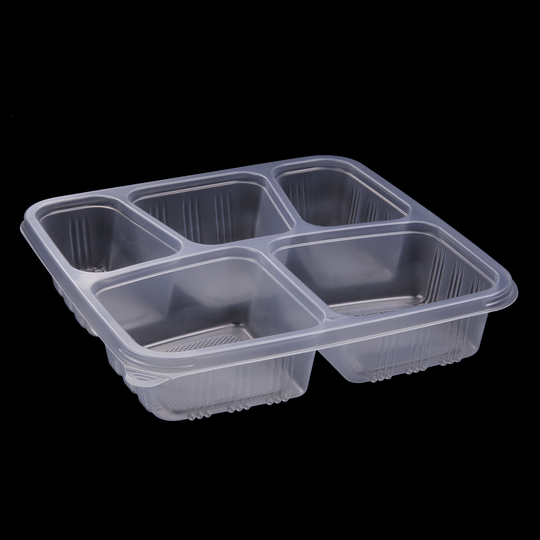 BASE ONLY | 5 COMPARTMENT CONTAINER CLEAR