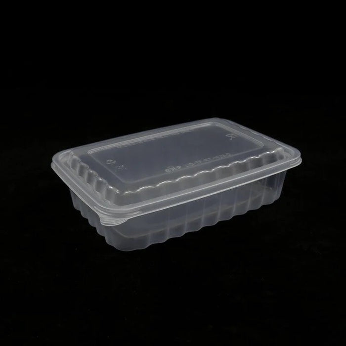 SET | RECTANGULAR CONTAINERS 1200ML CLEAR 200 SET