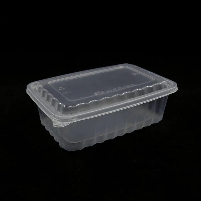 SET | RECTANGULAR CONTAINERS 1500ML CLEAR 200 SET