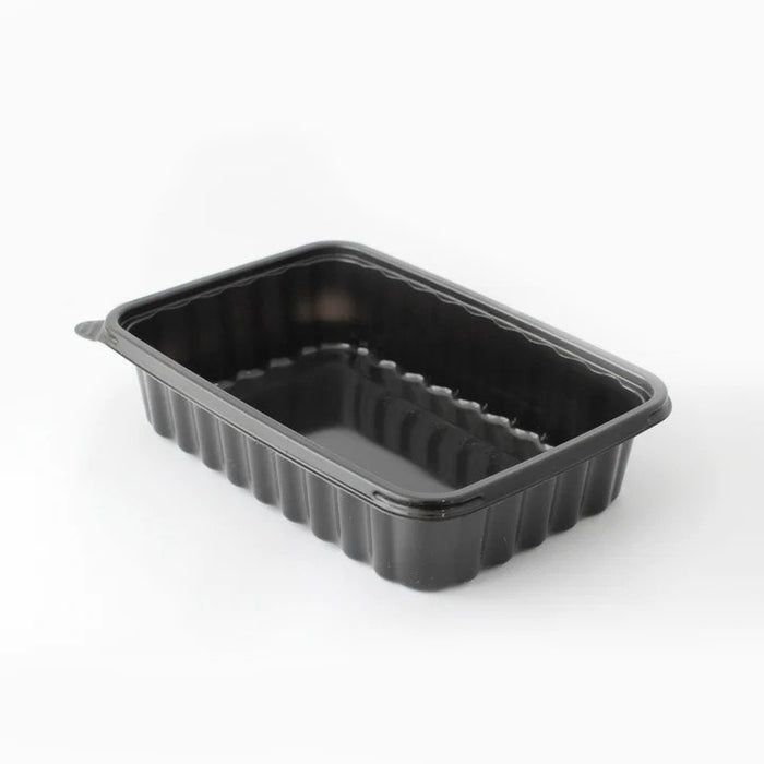 SET RECTANGULAR CONTAINERS 1200ML BLACK 200 SET