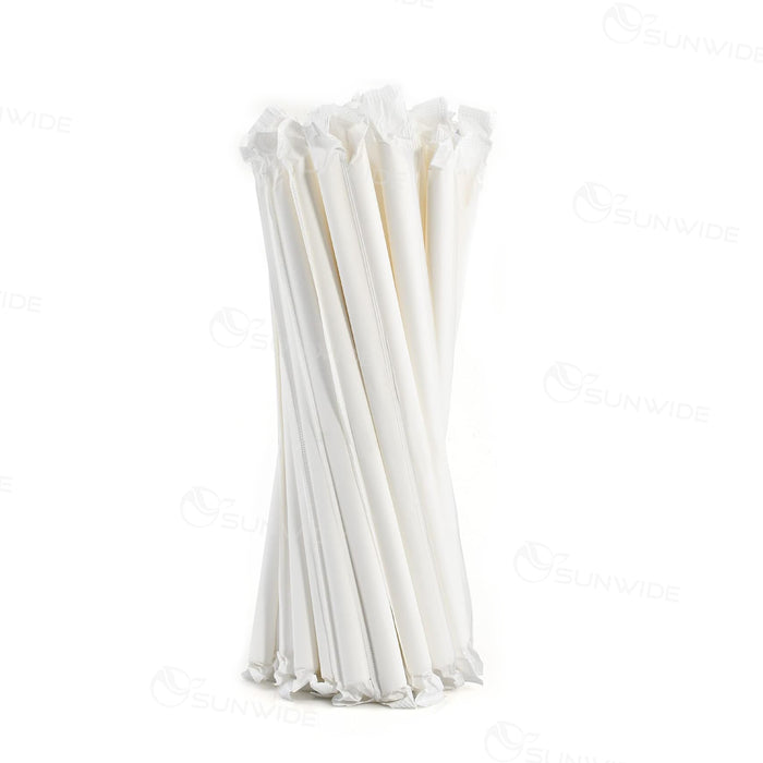 90 - Indiv. Warp Paper Thin Straws 23cm
