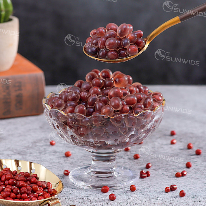 Canned Agar Agar Balls - Red Bean 850g (12 Cans/1 Carton)
