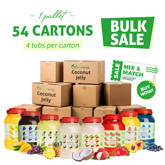 Coconut Jelly - Mix & Match Flavor - 1 Pallet/54 Cartons