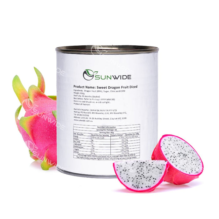 Diced Dragonfruit 850g