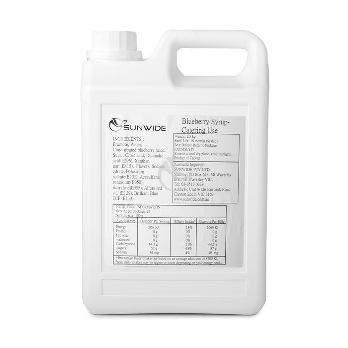 Blueberry Syrup 2.5kg