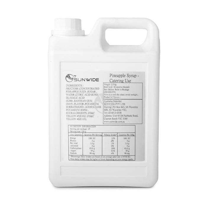 Pineapple Syrup 2.5kg