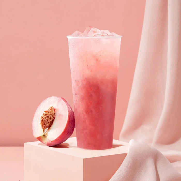 Pinky Girl Peach Dragonfruit Iced Tea Slush