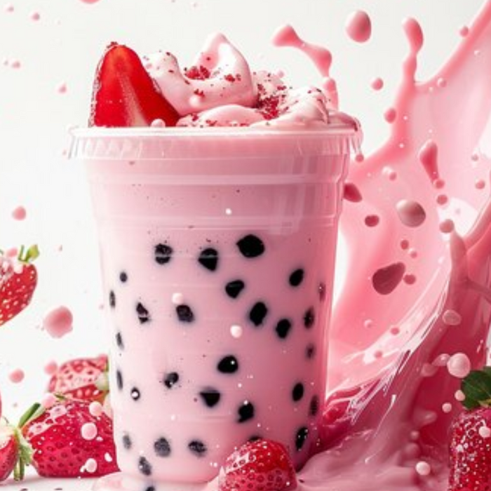 Strawberry Milk Bubble Fizz