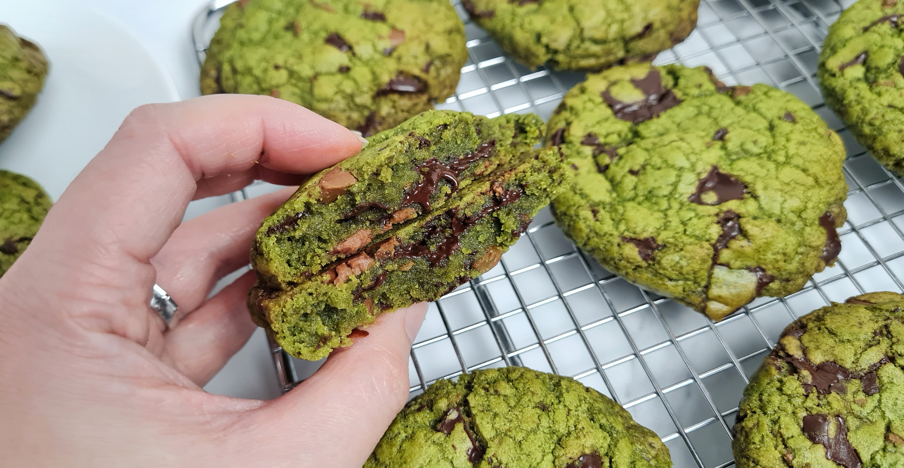 Matcha Butter Cookies