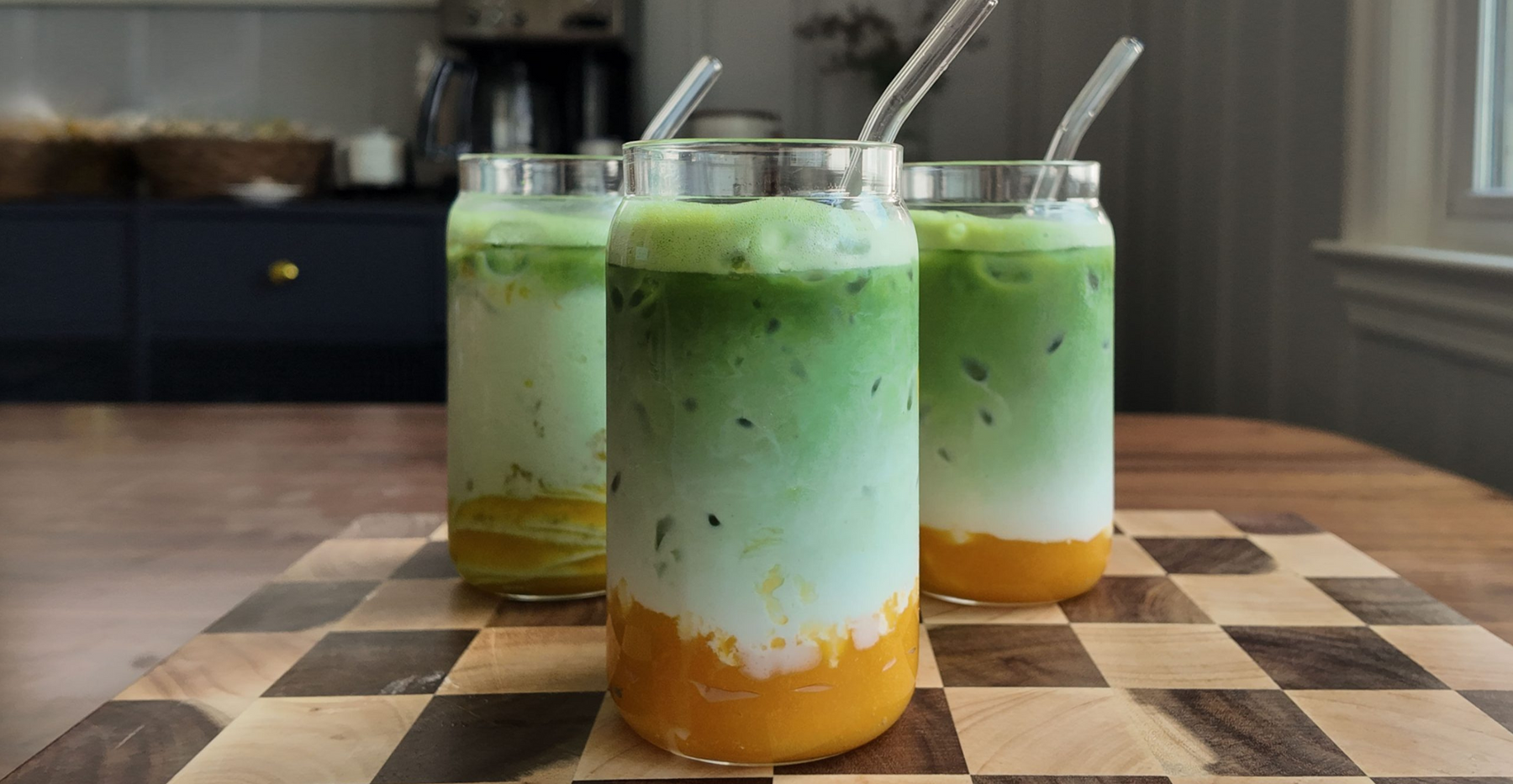 Mango Matcha Layered Refresher