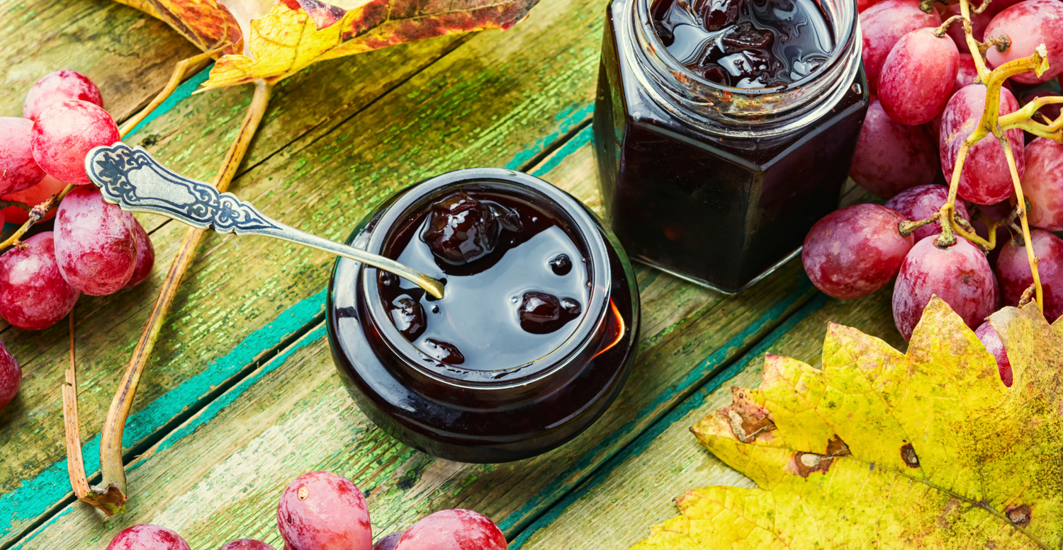 Grape Green Tea with Grape Coconut Jelly