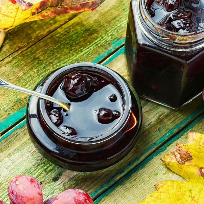 Grape Green Tea with Grape Coconut Jelly