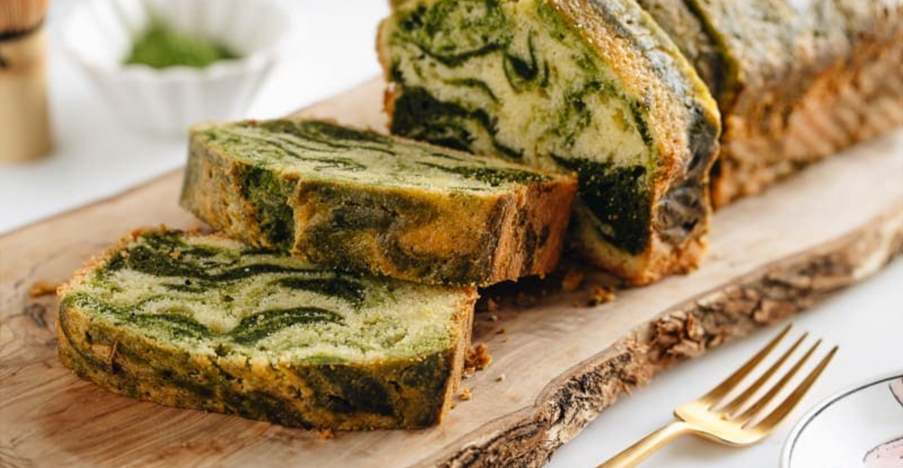 Matcha Marble Mini Loaf