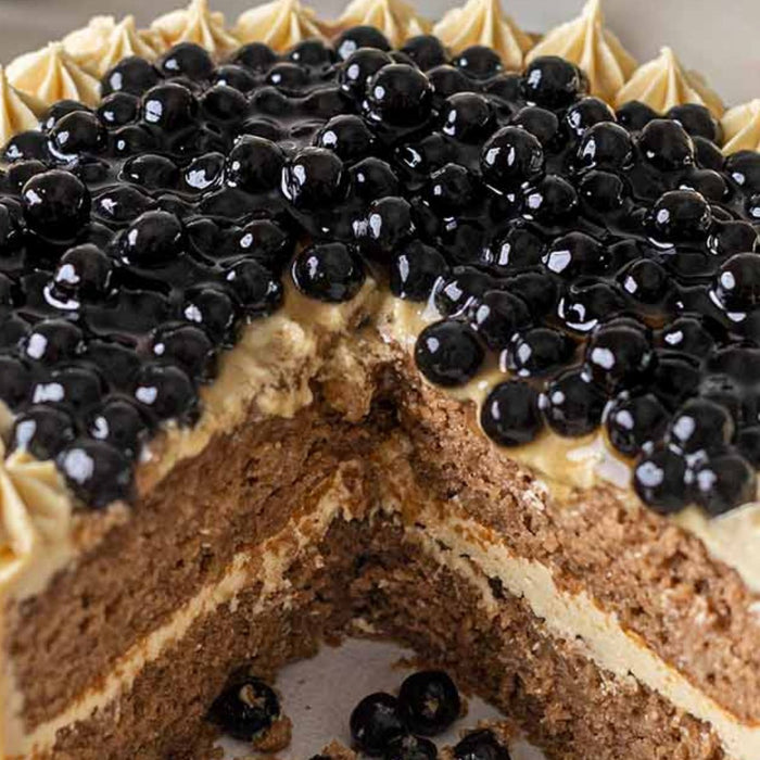 Brown Sugar Boba Milk Tea Cake