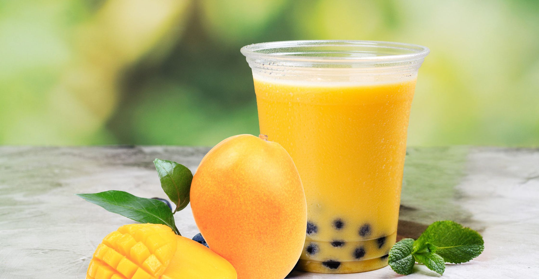 Mango Flavour Bubble Tea