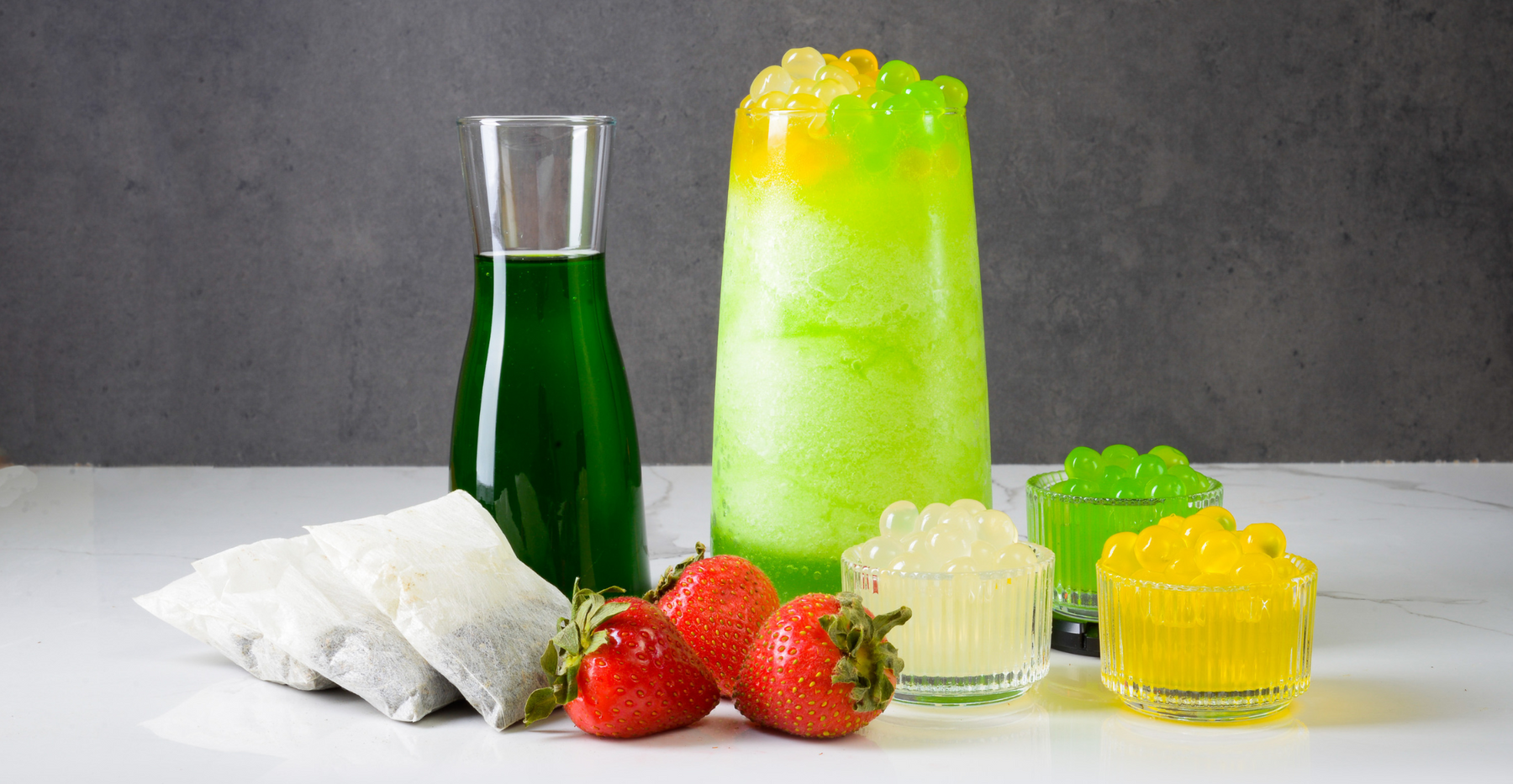 "Honeydew Oasis" Boba Tea Slush Recipe