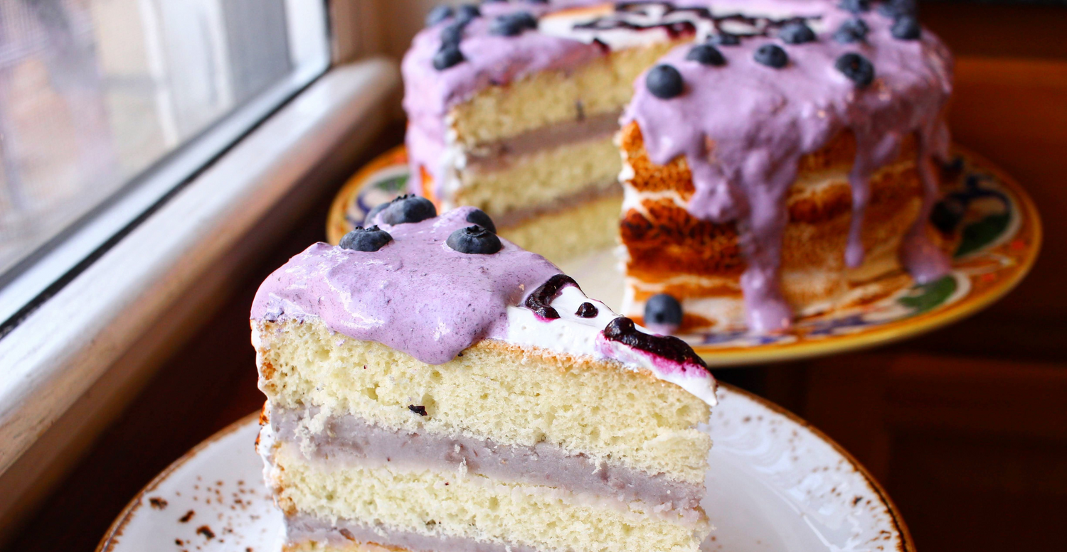 Taro Boba Tea Cake