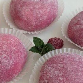 Raspberry Taro Mochi with cream cheese  filling
