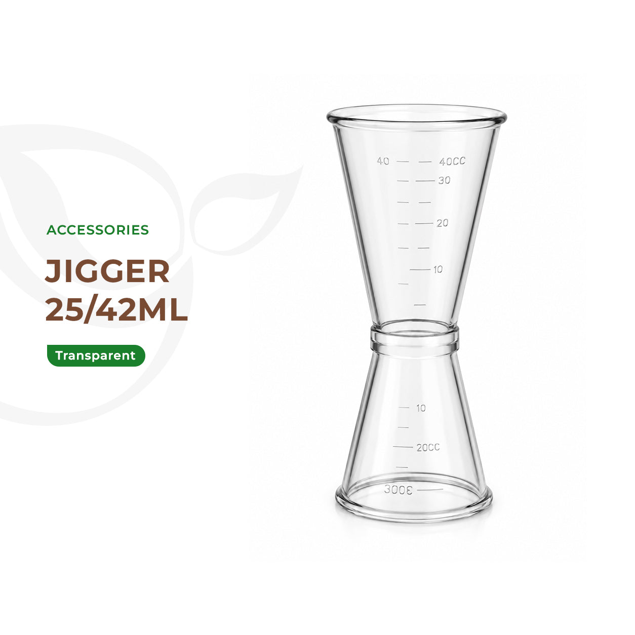 Transparent Jigger 25/42ml