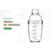 Transparent PC Shaker 500ml