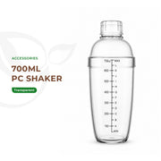 Transparent PC Shaker 700ml