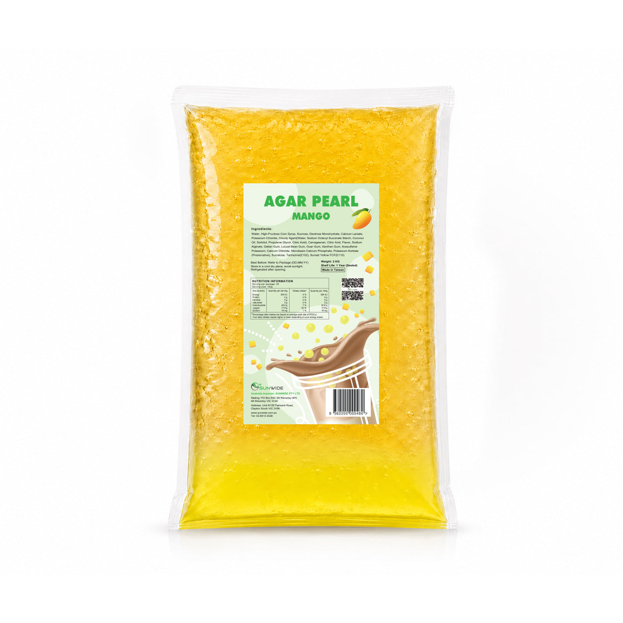 Agar Pearls Mango Flavour - 2kg