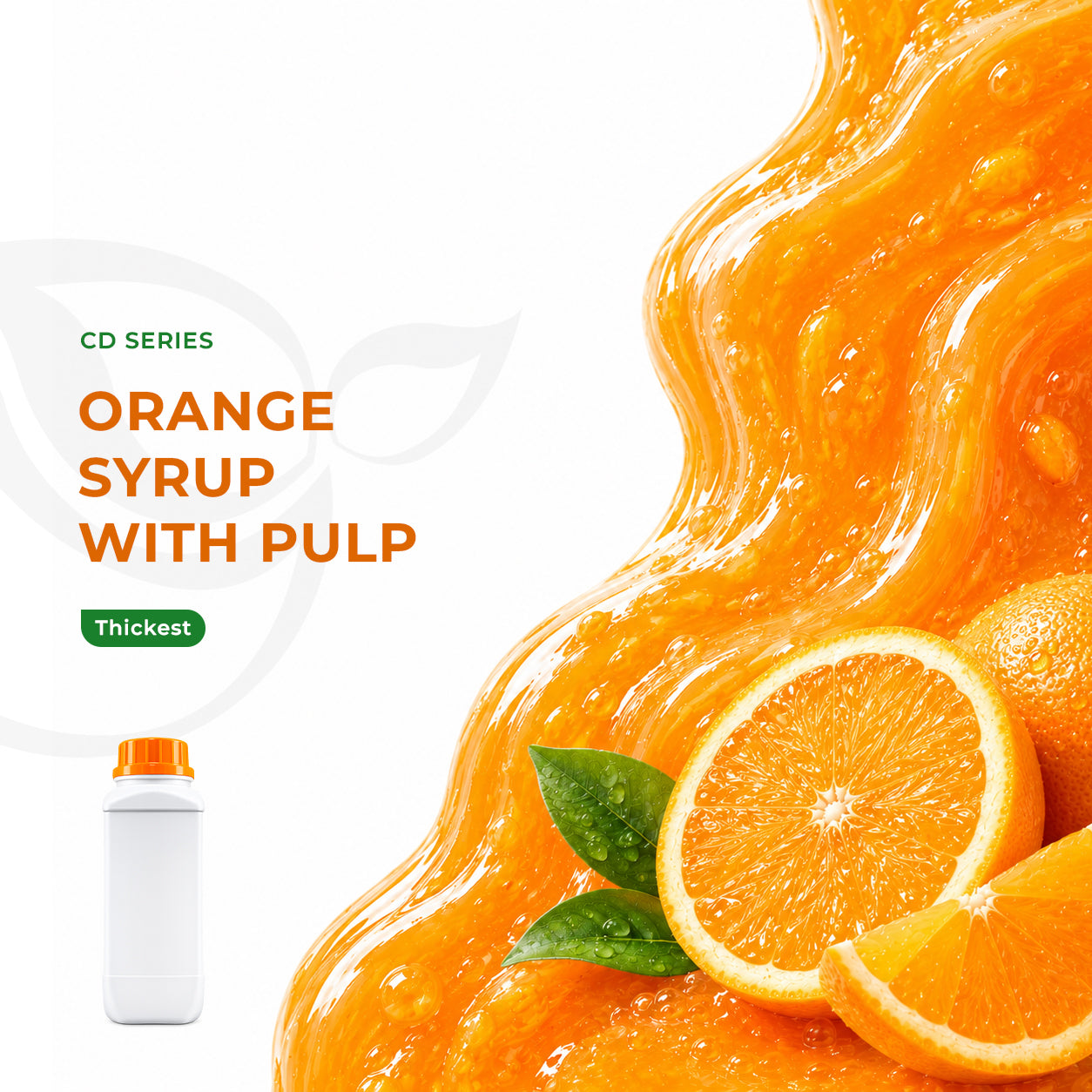 Orange Flavor Syrup With Pulp 1.1kg