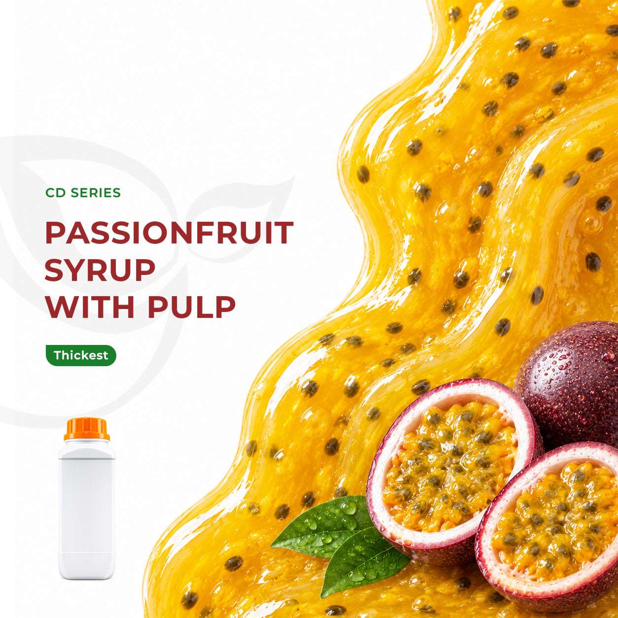 Passion Fruit Flavor Syrup With Pulp 1.1kg