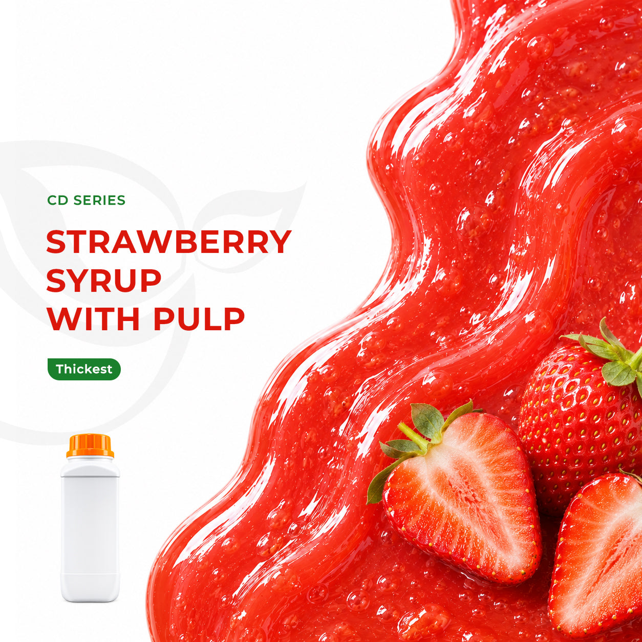 Strawberry Flavor Syrup With Pulp 1.1kg