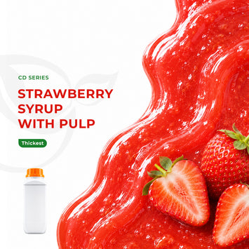 Strawberry Flavor Syrup With Pulp 1.1kg