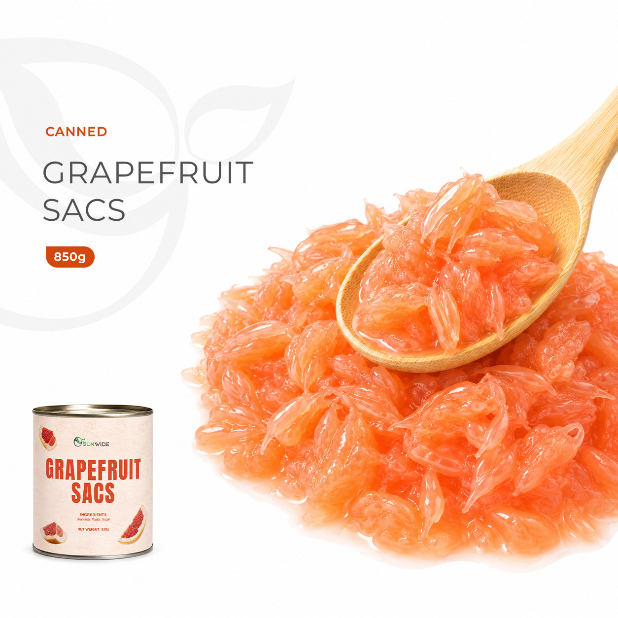 Grapefruit Sacs 850g (12 Cans/1 Carton)