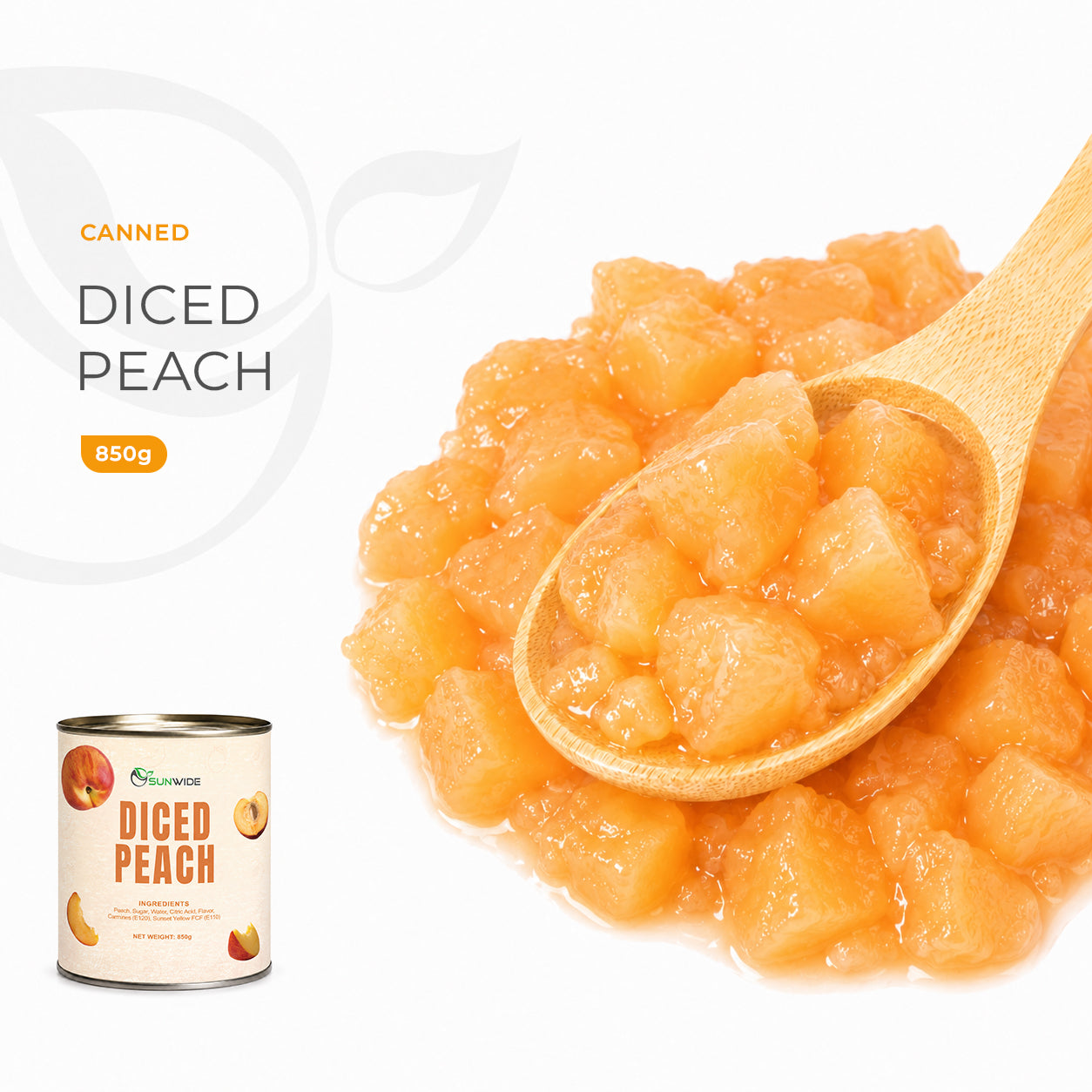 Diced Peach 850g