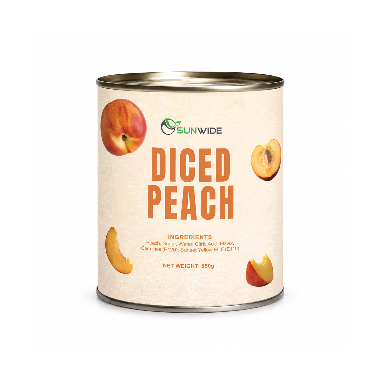 Diced Peach 850g