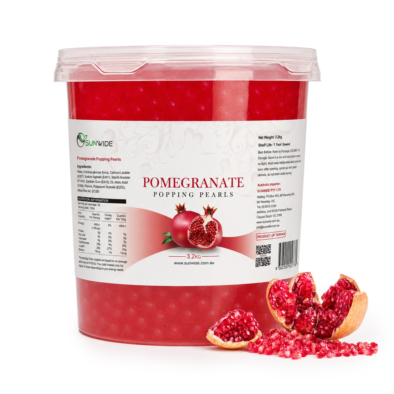 Popping Pearls - Pomegranate 3.2kg