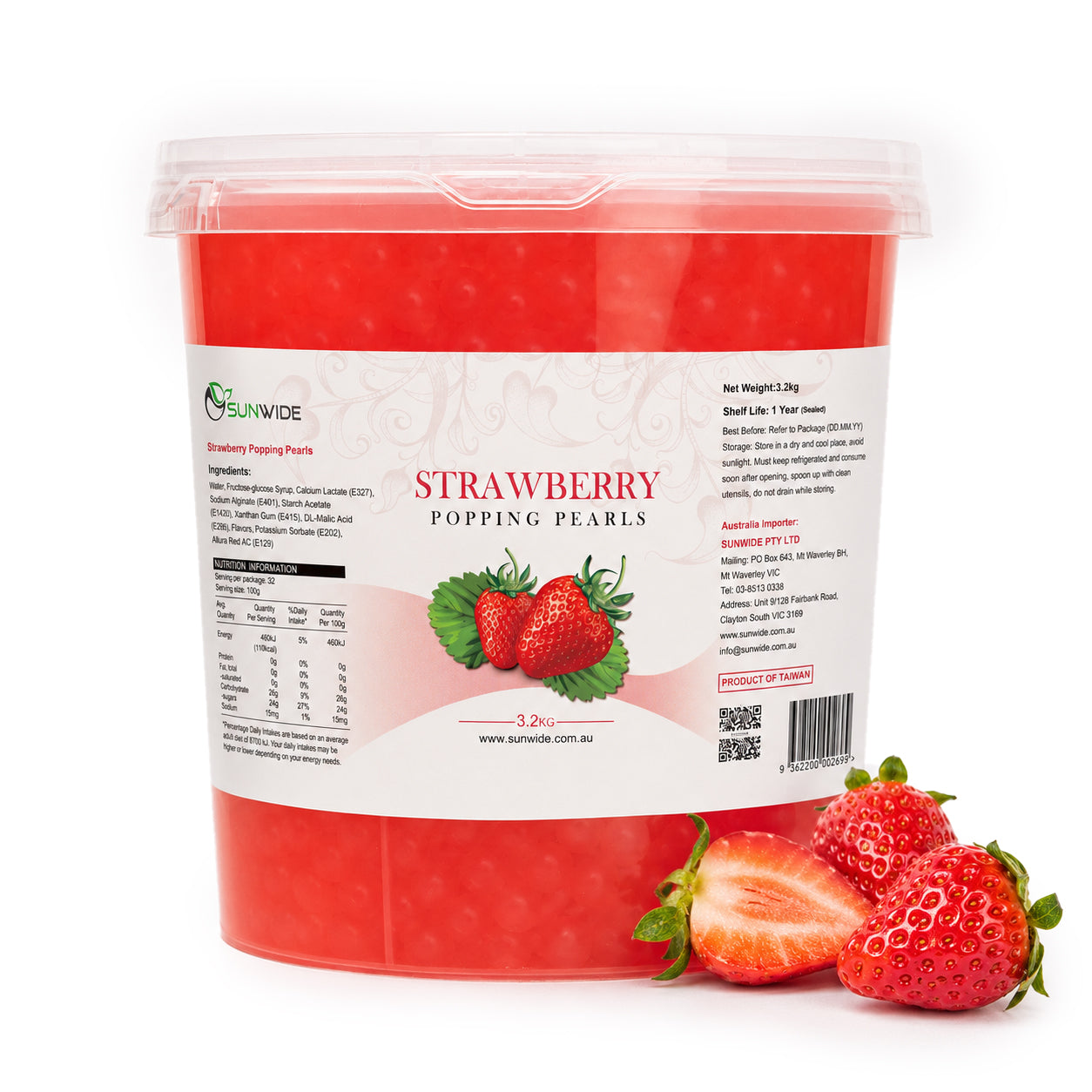 Popping Pearls - Strawberry 3.2kg