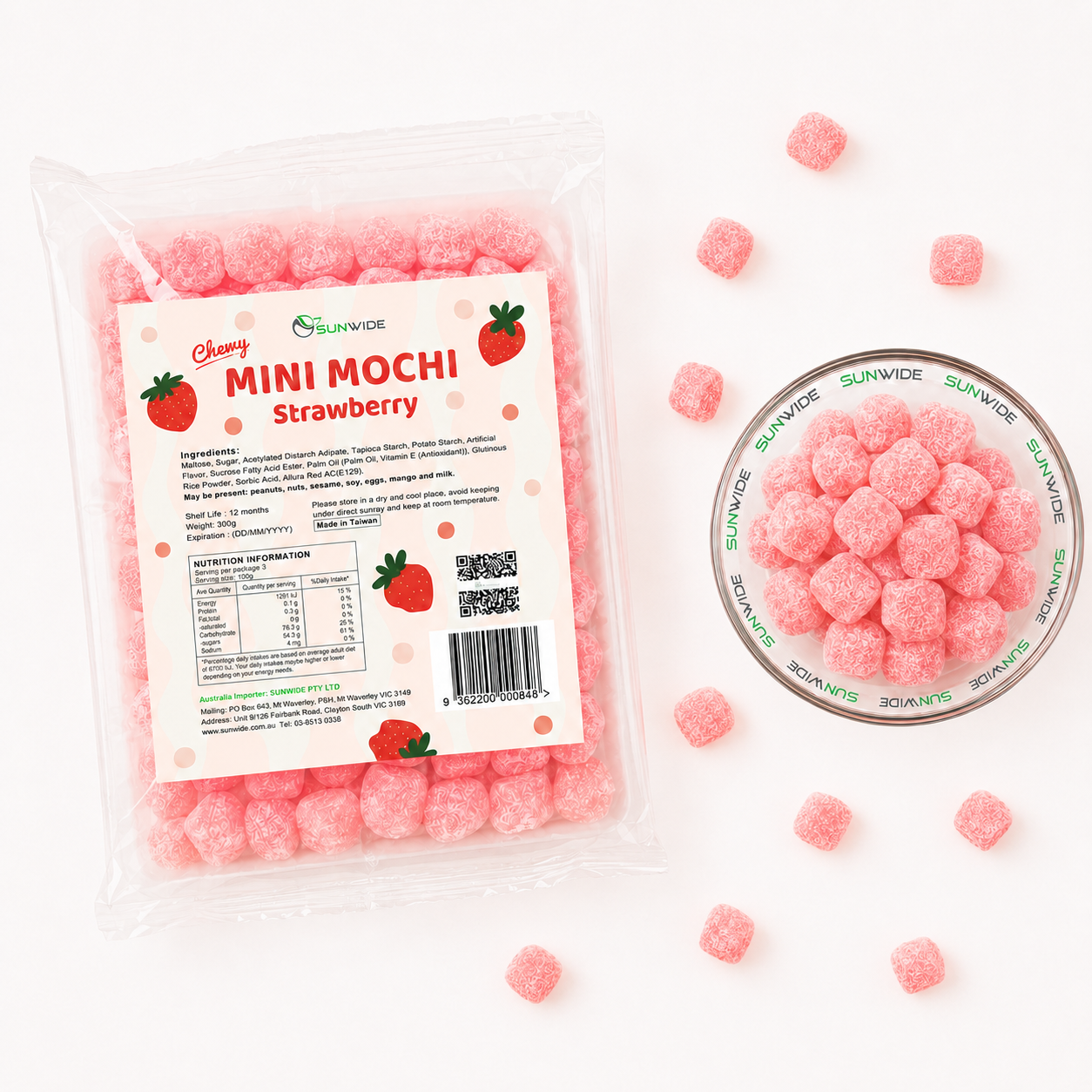 Mini Mochi - Strawberry 300g