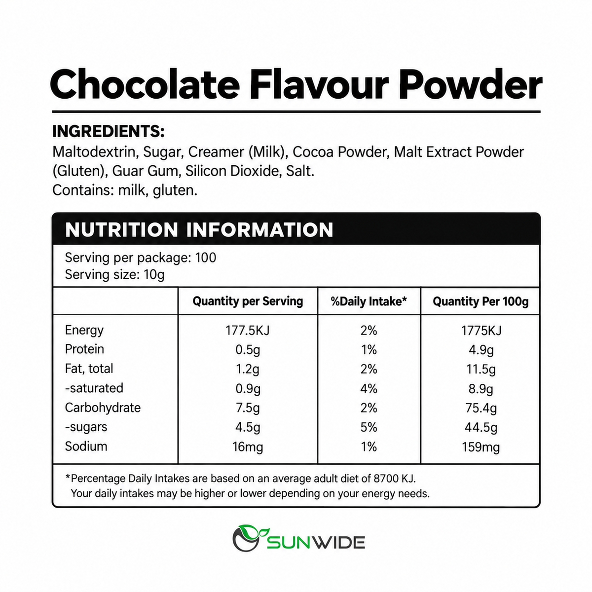 Chocolate Powder 1kg