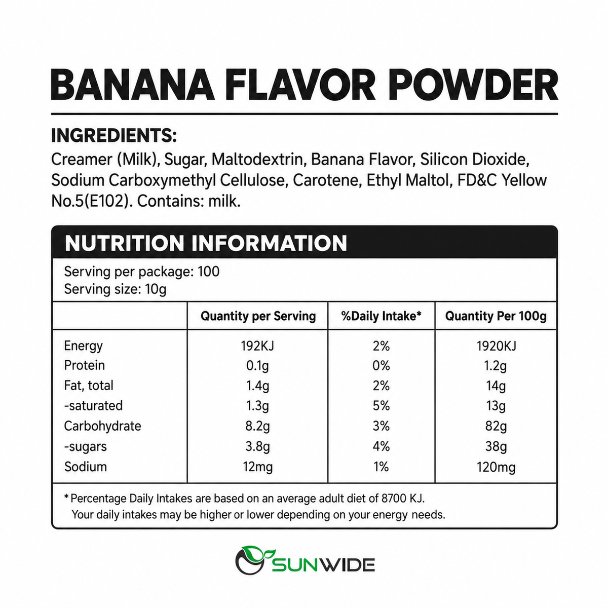 Banana Powder 1kg