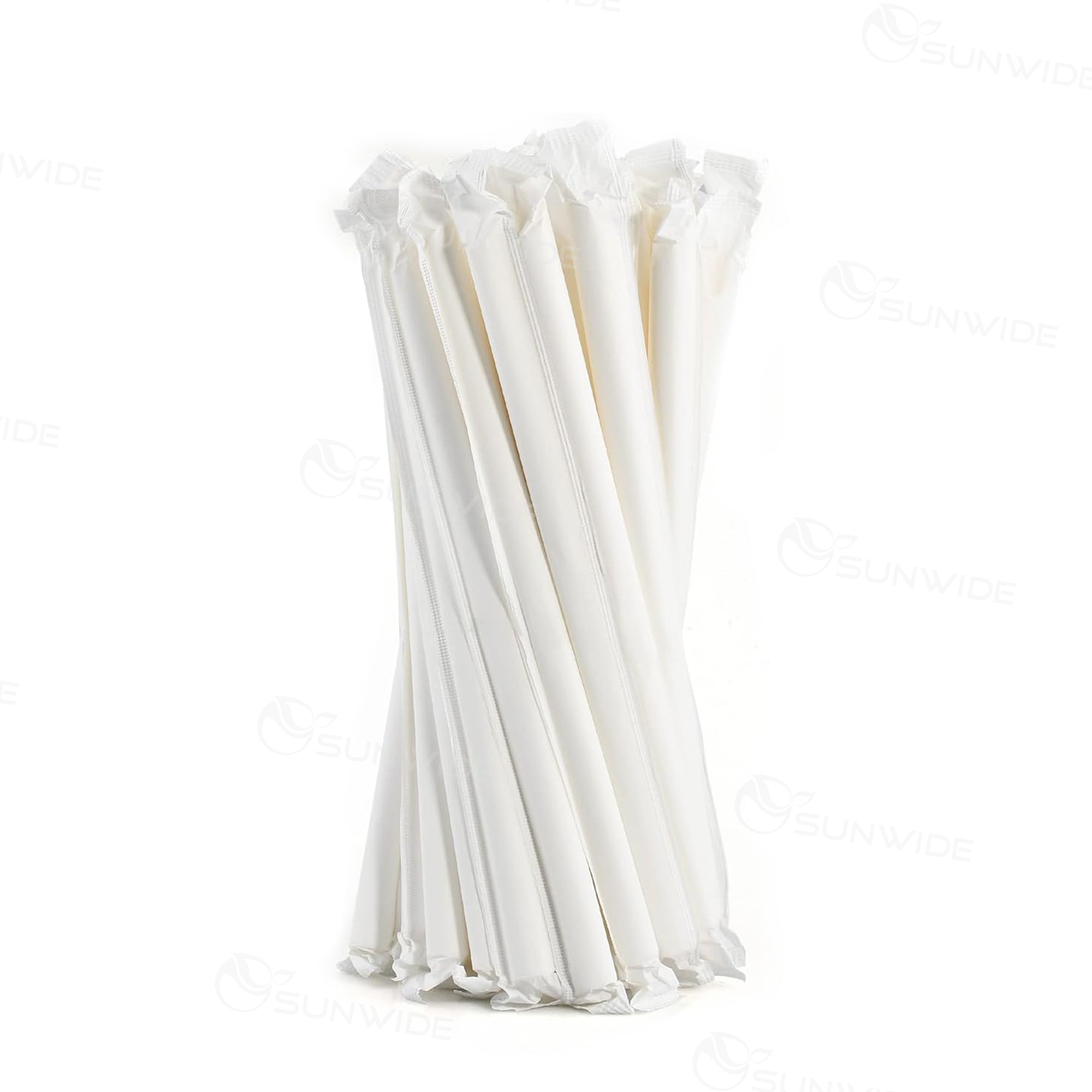 Indiv. Wrap Paper Jumbo Straws (2000pcs) 23cm