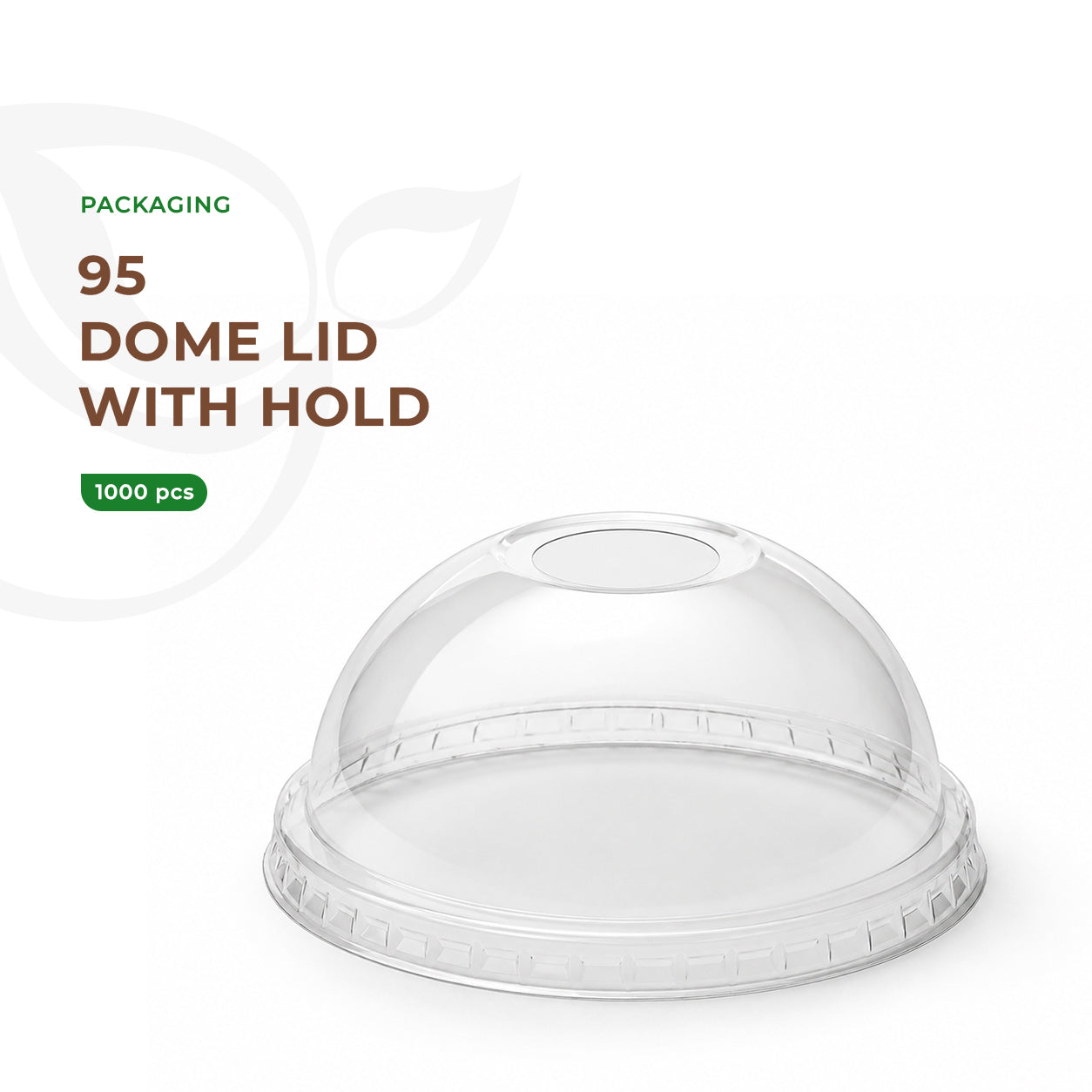 95 - Dome Lid with Hole 1000pcs