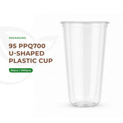 95 - PPQ700 U-Shaped Plastic Cup 50pcs x 20