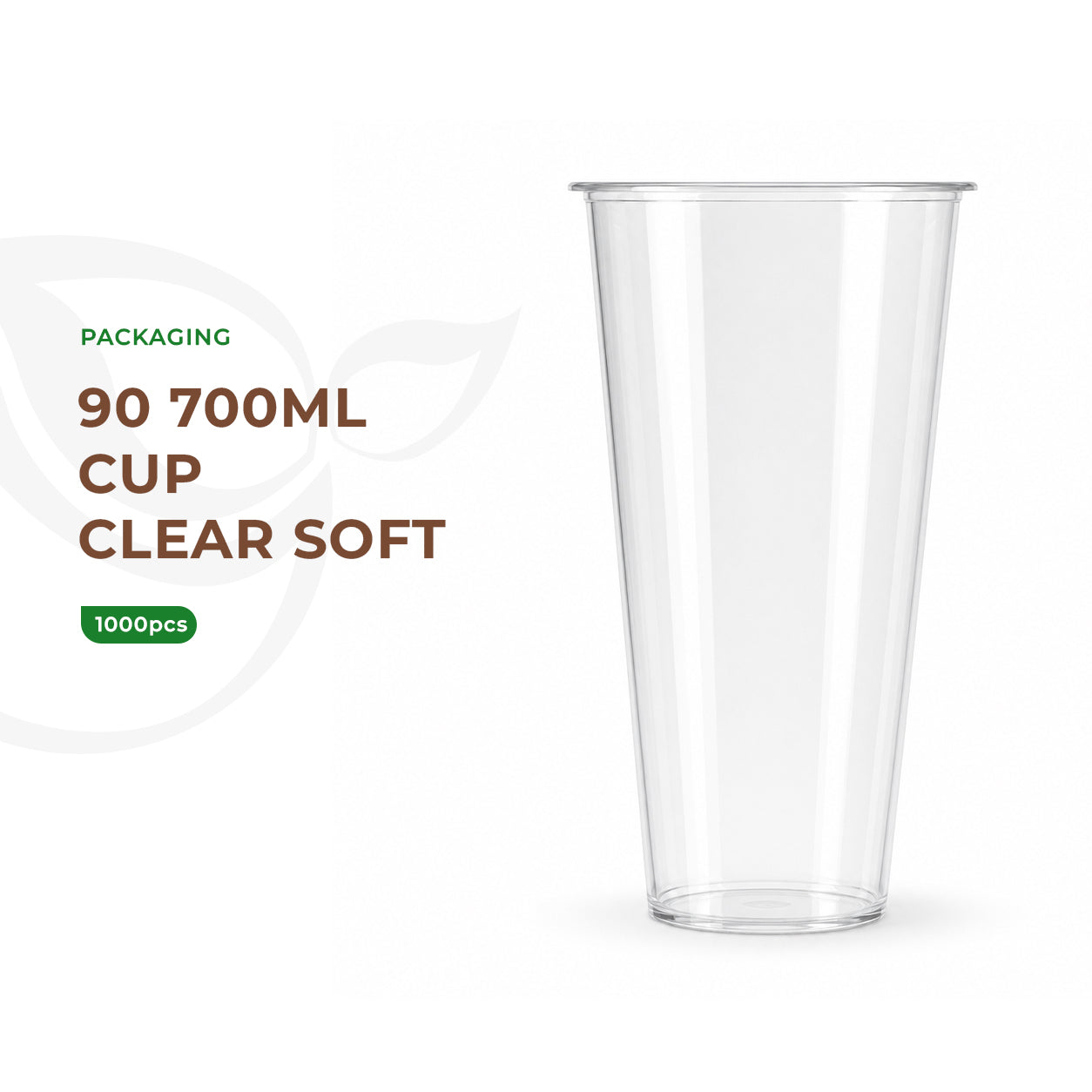 90 - 700ml (1000pcs) Cup Clear Soft