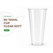 90 - 700ml (1000pcs) Cup Clear Soft